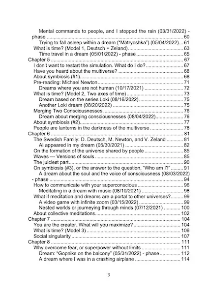 Table of contents — page 3